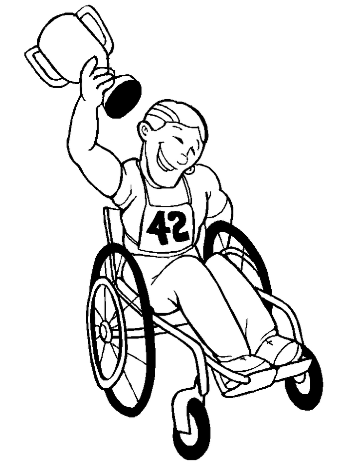 Plansa de colorat cu Dizabilitati 9 21